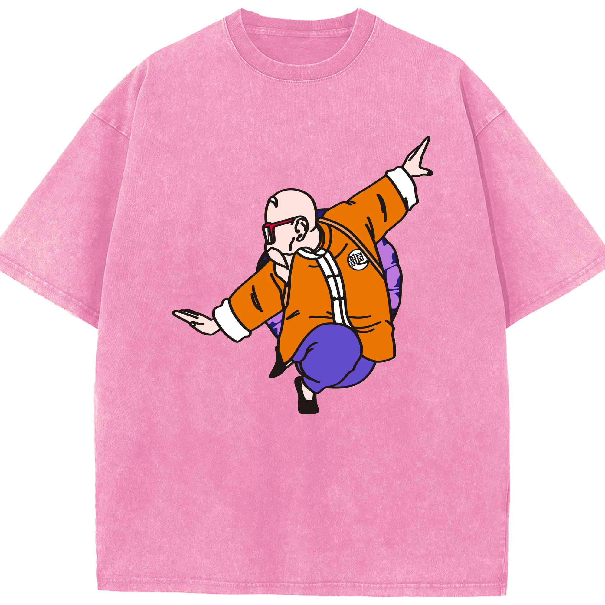 （画像用） ドラゴンボール 亀仙人（かめせんにん） DRAGON BALL Master Roshi Kame Sennin 綿100% ヴィンテージ風 半袖Tシャツ（フロントプリント）